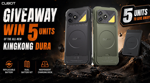 CUBOT Teases KINGKONG Dura, a Rugged Phone Built Around Swappable Battery Power