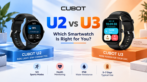 CUBOT U2 vs U3: Find the Smartwatch That Fits Your Lifestyle